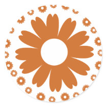 sunflower-orange stickers