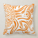 Sunflower - Orange/White - Pillow pillows