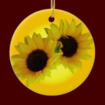 Sunflower Ornament Beautiful Yellow Flower Decor ornaments