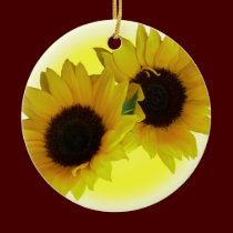 Sunflower Ornament Beautiful Yellow Flower Decor ornaments