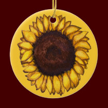 Sunflower Ornament Beautiful Yellow Flower Decor ornaments