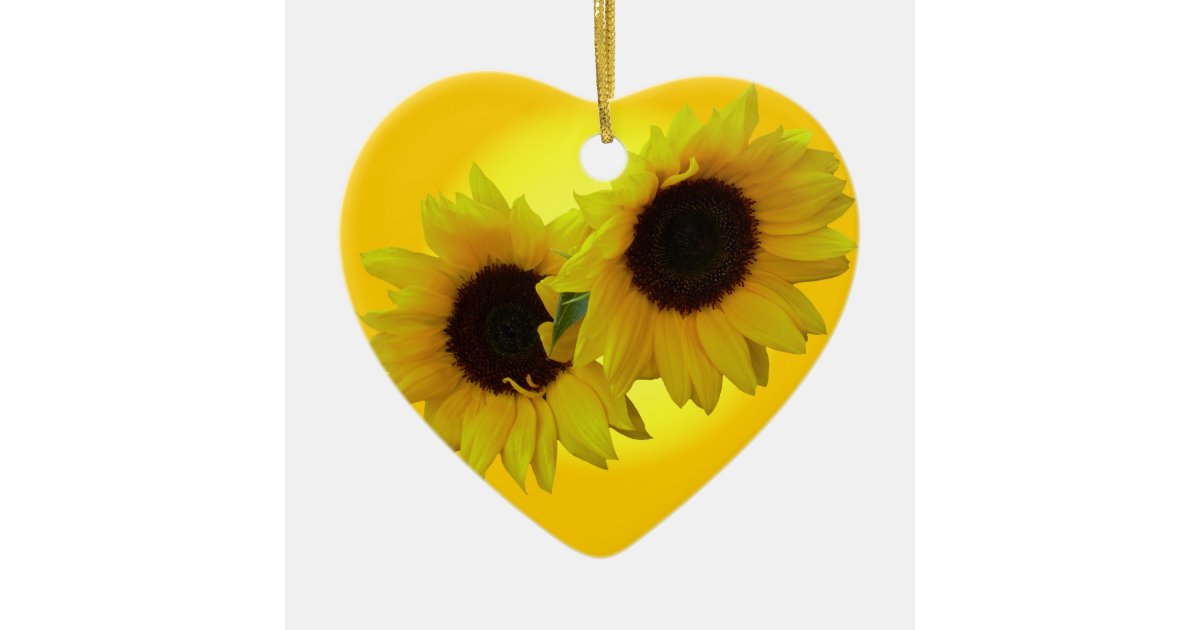 Sunflower Ornament Personalized Sunflower Gifts Zazzle