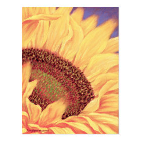 Sunflower Painting Flower Art - Multi Postcard