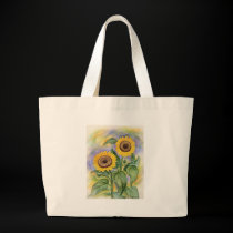 SUNFLOWER PAINTING ON BAG