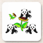 Sunflower Pandas Coasters