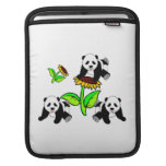 Sunflower Pandas iPad Sleeves