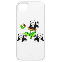 Sunflower Pandas iPhone 5 Cover