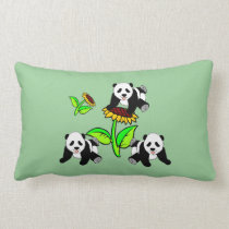 Sunflower Pandas pillows