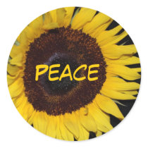 Sunflower, Peace stickers by Priscilla48 Sunflower, Peace stickers