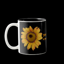 Sunflower Personalized Coffee Mug mugs