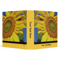 Sunflower Personalized Photo School Binder