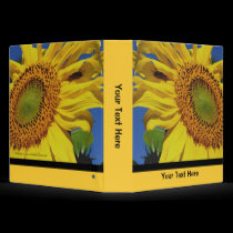 Sunflower Personalized Photo School Binder by SmilinEyesTreasures Sunflower Personalized Photo School Binder