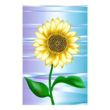 Sunflower Personalized Stationery