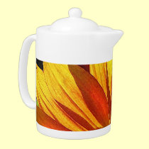 Sunflower Petals Abstract teapots