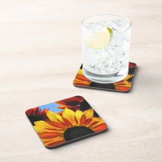 Sunflower Petals Beverage Coasters