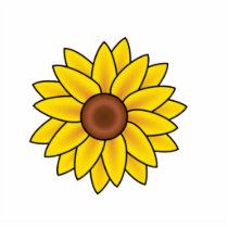 Sunflower photo sculptures