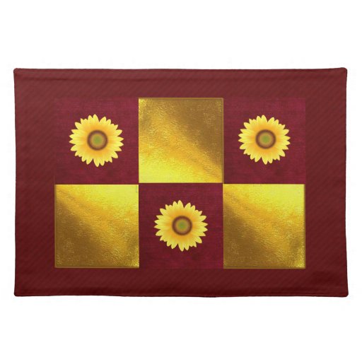 SUnflower Placemats Zazzle