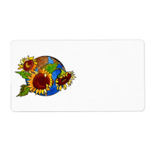 Sunflower Planet Custom Shipping Label