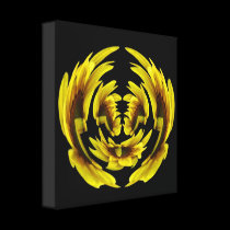 Sunflower "Polar Coordinates" Wrapped Canvas Print canvas prints