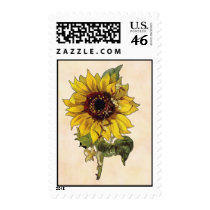 Sunflower postage by ArtbyJean Sunflower postage