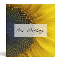 Sunflower Print Binder