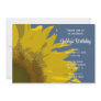 Sunflower Print Birthday Party Invitation