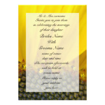 Sunflower Print Custom Announcements