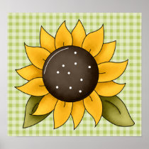Sunflower Print posters