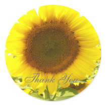 Sunflower Radiance Thank You Sticker stickers