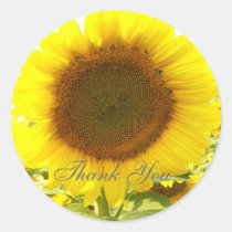 Sunflower Radiance Thank You Sticker stickers