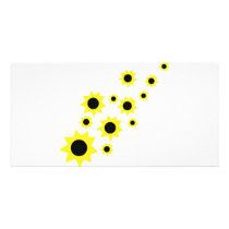 sunflower rain icon photo cards