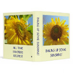 SUNFLOWER Recipe Book Baking Up Some Sunshine! Binder