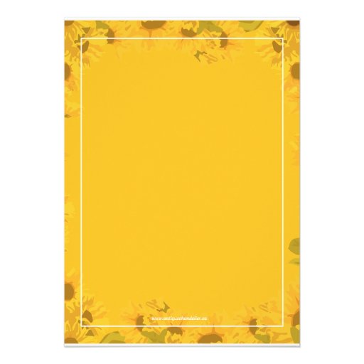 Sunflower Rehearsal Dinner Invitation