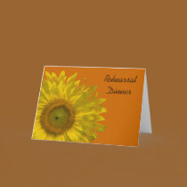 Sunflower Rehearsal Dinner Invitation cards