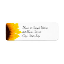 Sunflower Return Address Labels