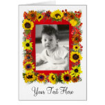 Sunflower Ribbon Photo Card cards