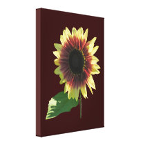 Sunflower Ring of Fire canvas prints