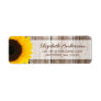 Sunflower Rustic Barn Wood Address Labels Sunflower Rustic Barn Wood Address Labels