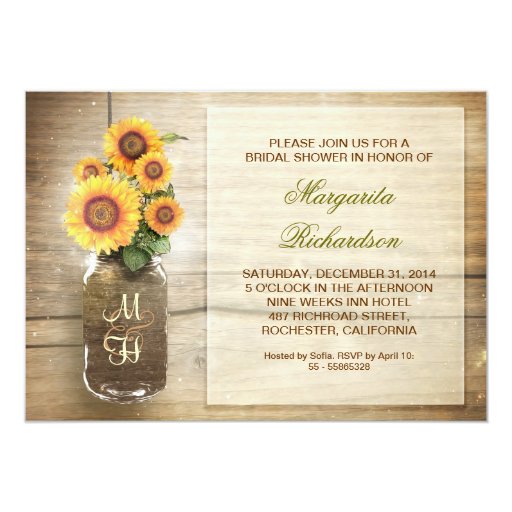 sunflower_rustic_mason_jar_bridal_shower_invites ...