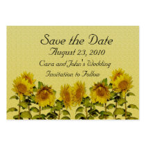Sunflower Save the Date Card Business Cards