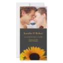 Sunflower Save the Date Photo Card photocard