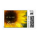 Sunflower Save the Date Postage postage by Augie_Designs Sunflower Save the Date Postage postage
