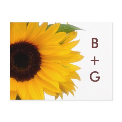 Sunflower Save the Date Postcard