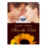 Sunflower Save the Date Postcard