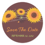 Sunflower Save The Date Wedding Announcement