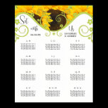 Sunflower Seating Chart Table Numbers
