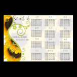 Sunflower Seating Chart Table Numbers