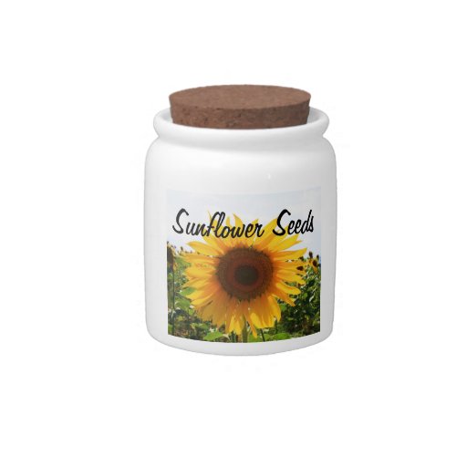 Sunflower Seed Jar Candy Dish