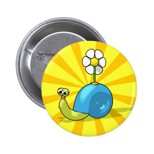 SUNFLOWER SNAIL Button