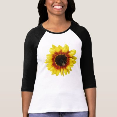 sunflower Solar Flash Hybrid Flower Womens T-shirt Shirt